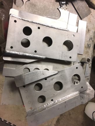 No I didn’t weld these up, but I cut every 5/16” thick piece and doubled up the bottom just for strength 5/8”