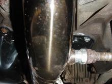 Header Down pipe with Cat delete and O2 sensor spacer installed.