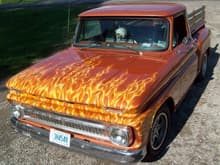 Real fire old Chev
