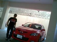 this is my mazda3 hatch back. my favorite cars strong, fast, low fuel consumption, with maximum of 220km/h., sport suspension..