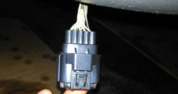 Connector with the cap on