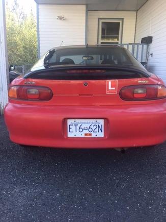 Rear view hatchback