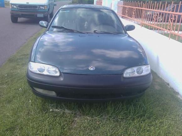 Front end repaired and j-spec headlights