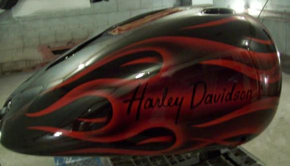 Candy red flames