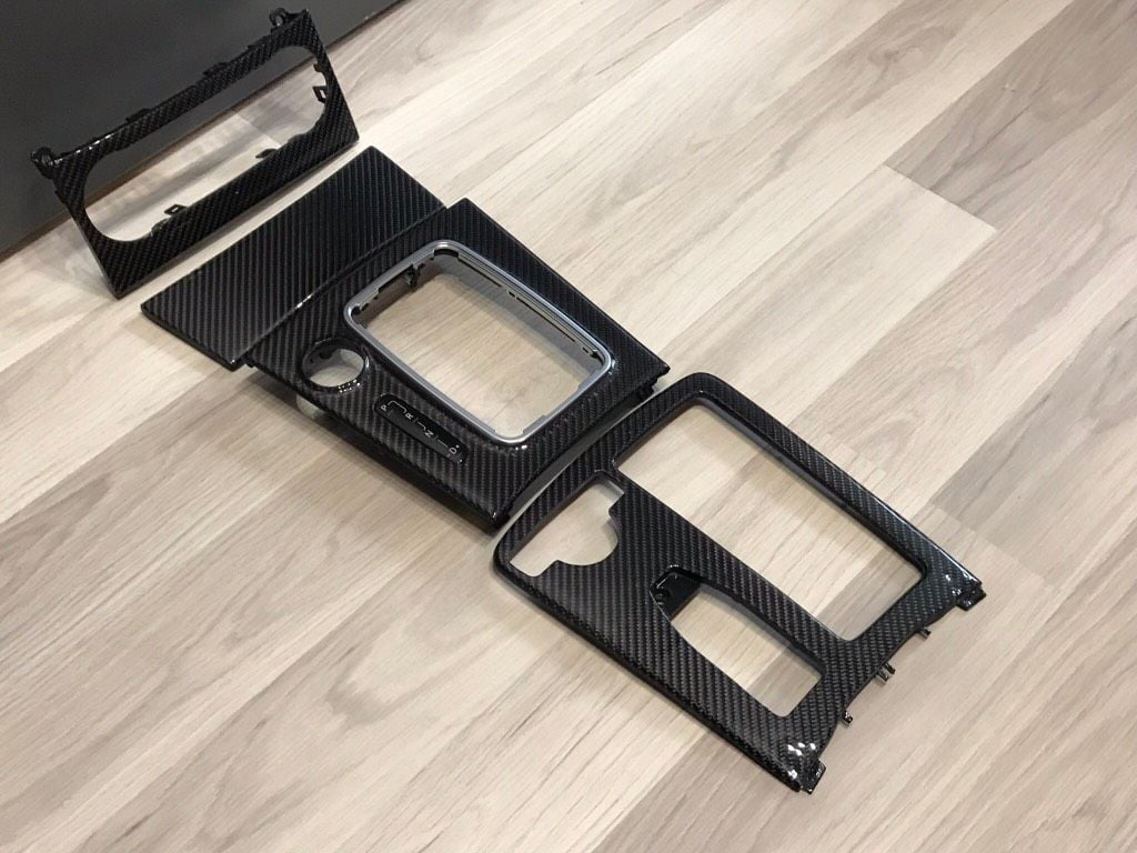 Interior/Upholstery - FS: 2011+ LHD C63 CF lower trims - ash tray, gear shifter, and A/C control trims - New - 2011 to 2014 Mercedes-Benz C63 AMG - Kolobrzeg, Poland