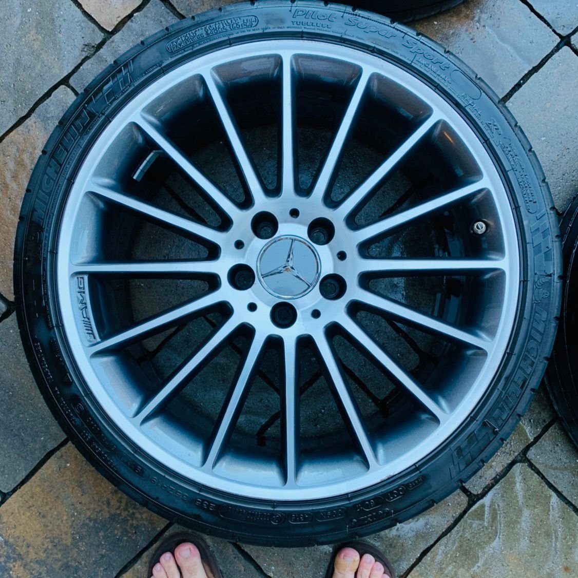 Wheels and Tires/Axles - OEM C63 19s with Michelin Supersport - Used - 2008 to 2014 Mercedes-Benz C63 AMG - Pleasanton, CA 94566, United States