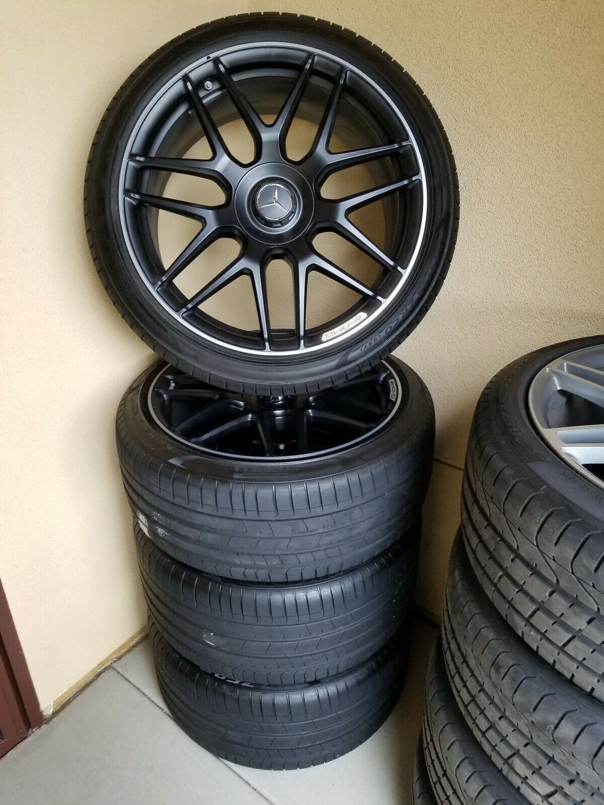 Wheels and Tires/Axles - 20" AMG FORGED BLACK WHEELS & TIRES - Used - Las Vegas, NV 89139, United States