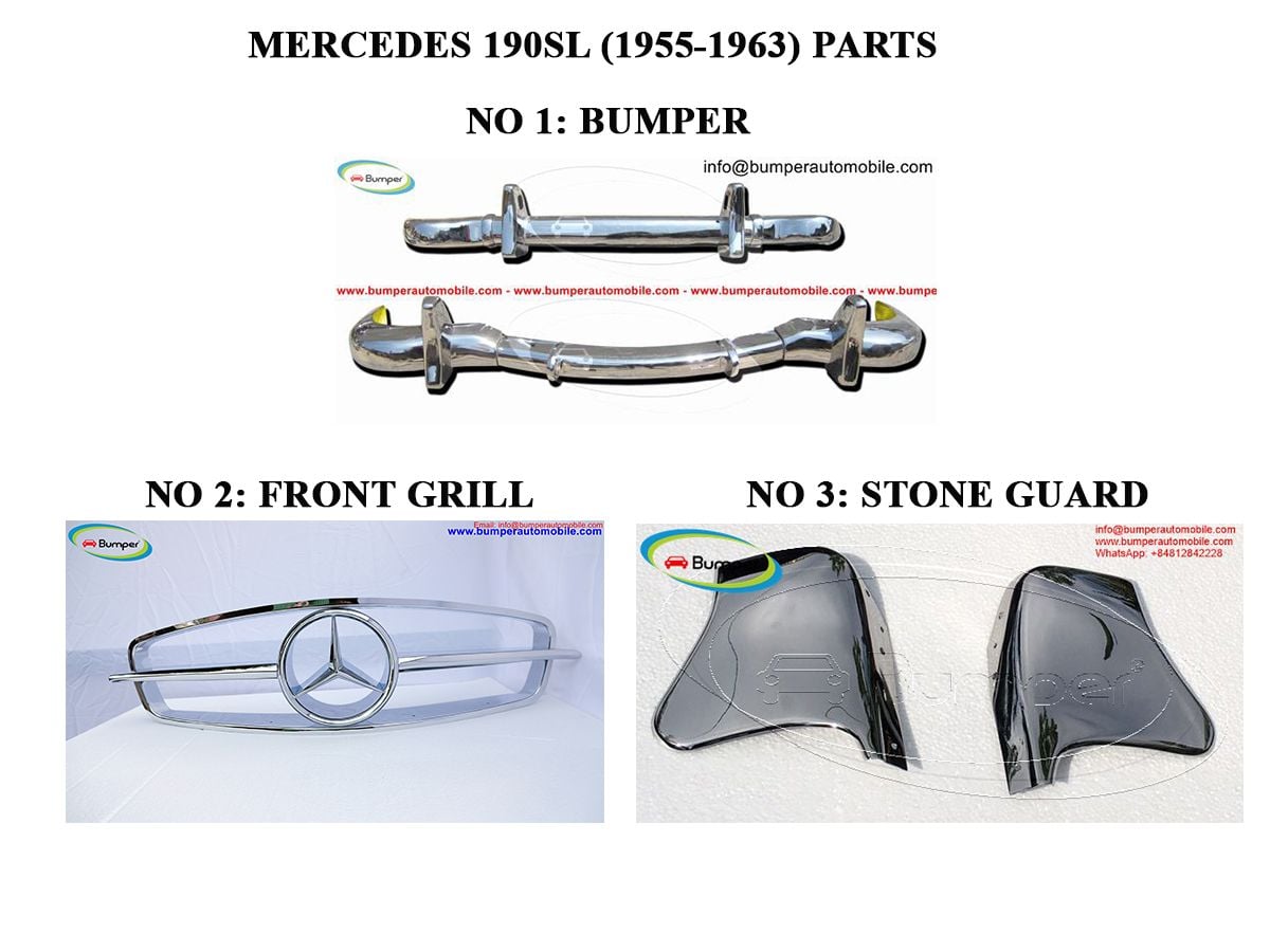 Exterior Body Parts - Mercedes 190 SL Roadster W121 (1955-1963) parts - New - 1955 to 1963 Mercedes-Benz 190SL - Ho Chi Minh, Viet Nam
