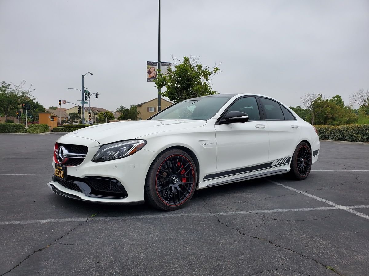 2015 Mercedes-Benz C63 AMG S - 2015 Mercedes White C63 AMG S Edition One 19K Miles Dinan Tuned 609HP 656 TQ - Used - VIN 55SWF8HB2FU076910 - 19,688 Miles - 8 cyl - 2WD - Automatic - Sedan - White - Corona, CA 92880, United States