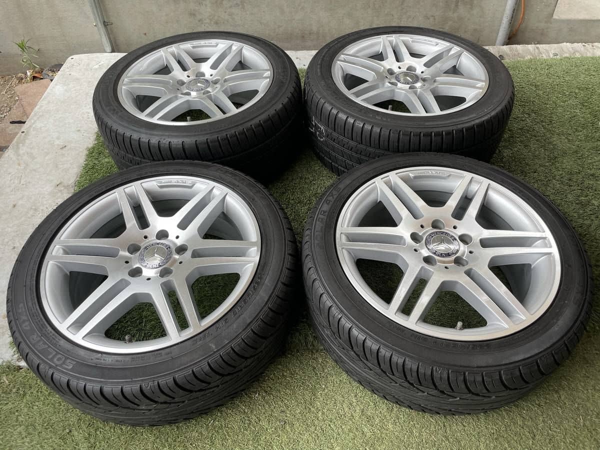 Wheels and Tires/Axles - C250-300 C63 17" AMG SILVER STAGGERED MULTI-SPOKE WHEELS - Used - 0  All Models - Portland, OR 97035, United States