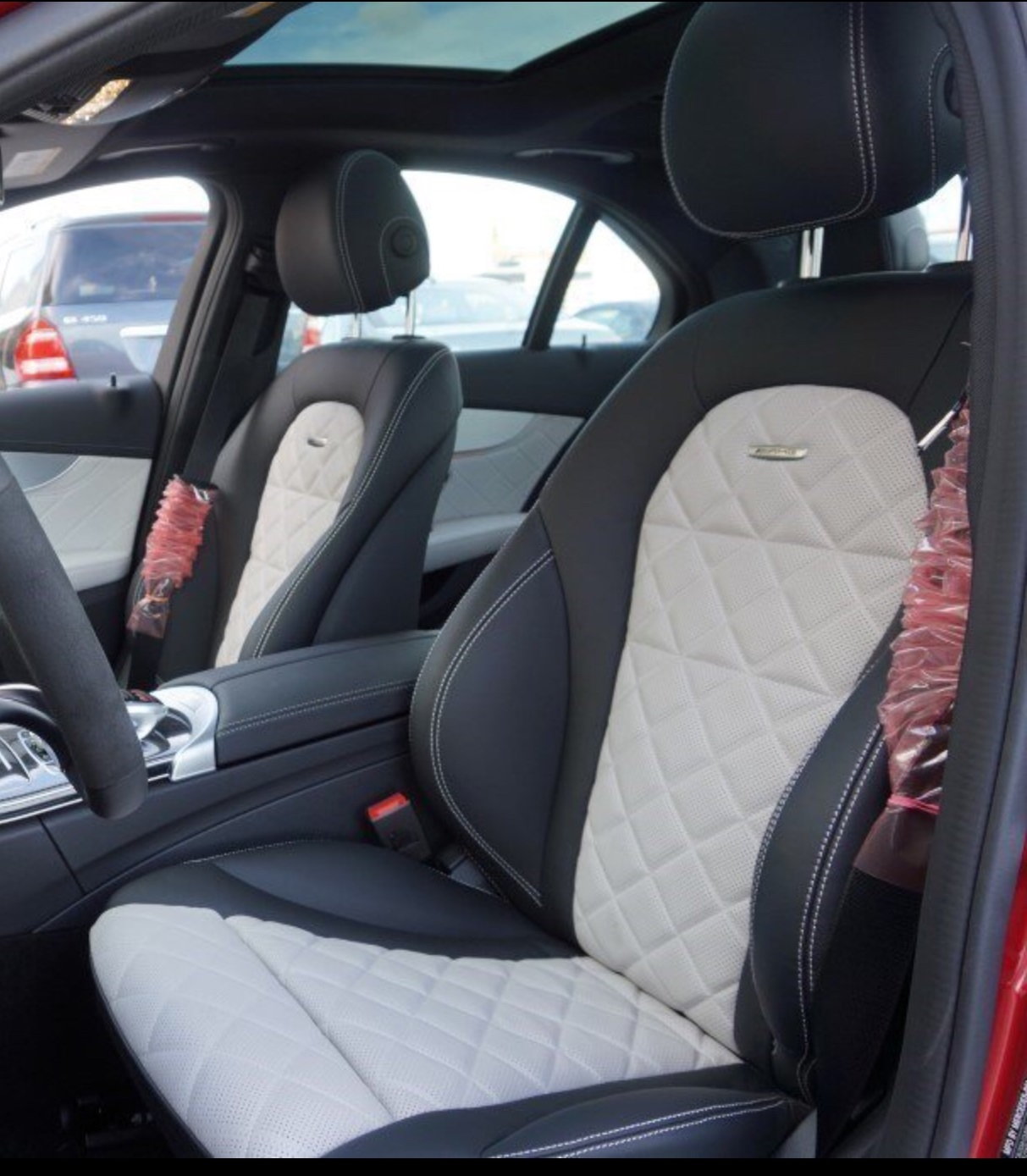 Interior/Upholstery - WTB designo Platinum White Pearl/Black Nappa leather Standard Seats w/Heater - New or Used - 2016 to 2018 Mercedes-Benz C43 AMG - Kirkland, WA 98034, United States