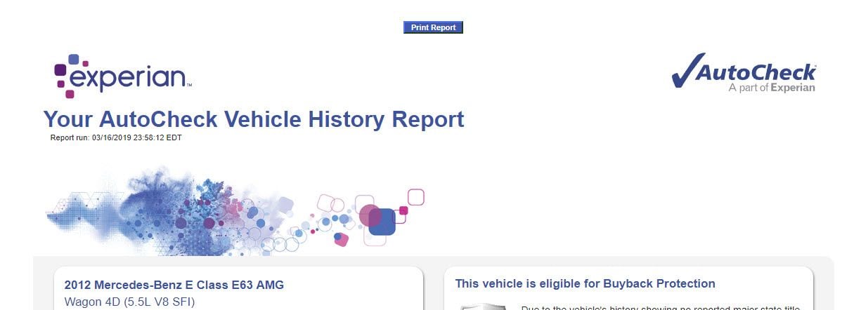 Miscellaneous - Experian AutoCheck Vehicle History Report - New - Blain, WA 98230, United States