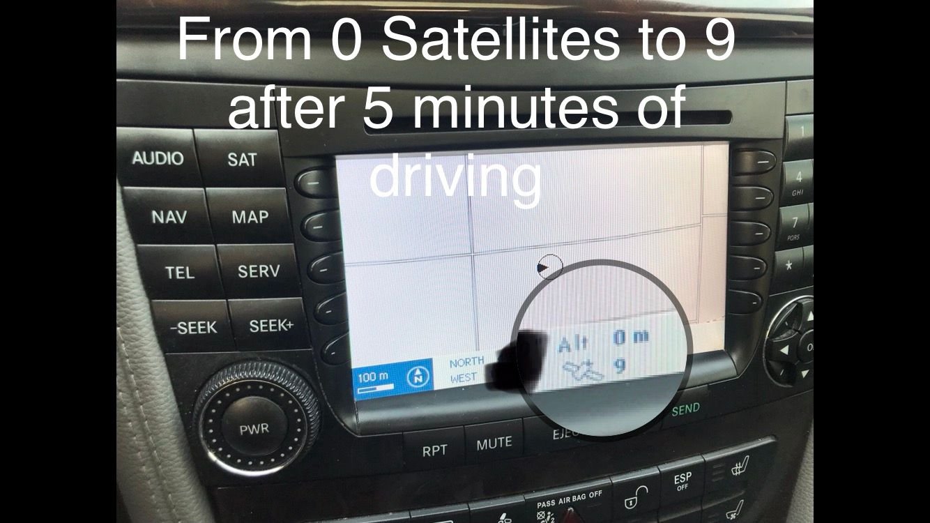 W211 EClass W219 CLS GPS Antenna Frozen Fix and SOS Malfunction Fix