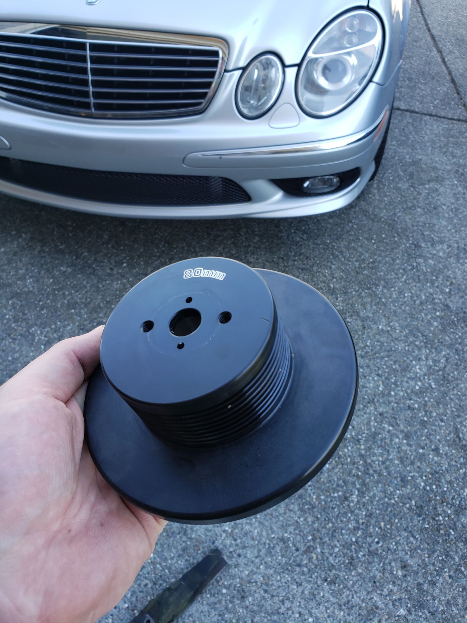 Engine - Power Adders - 80mm Fixed Pulley - Used - 2003 to 2006 Mercedes-Benz E55 AMG - Bothell, WA 98012, United States