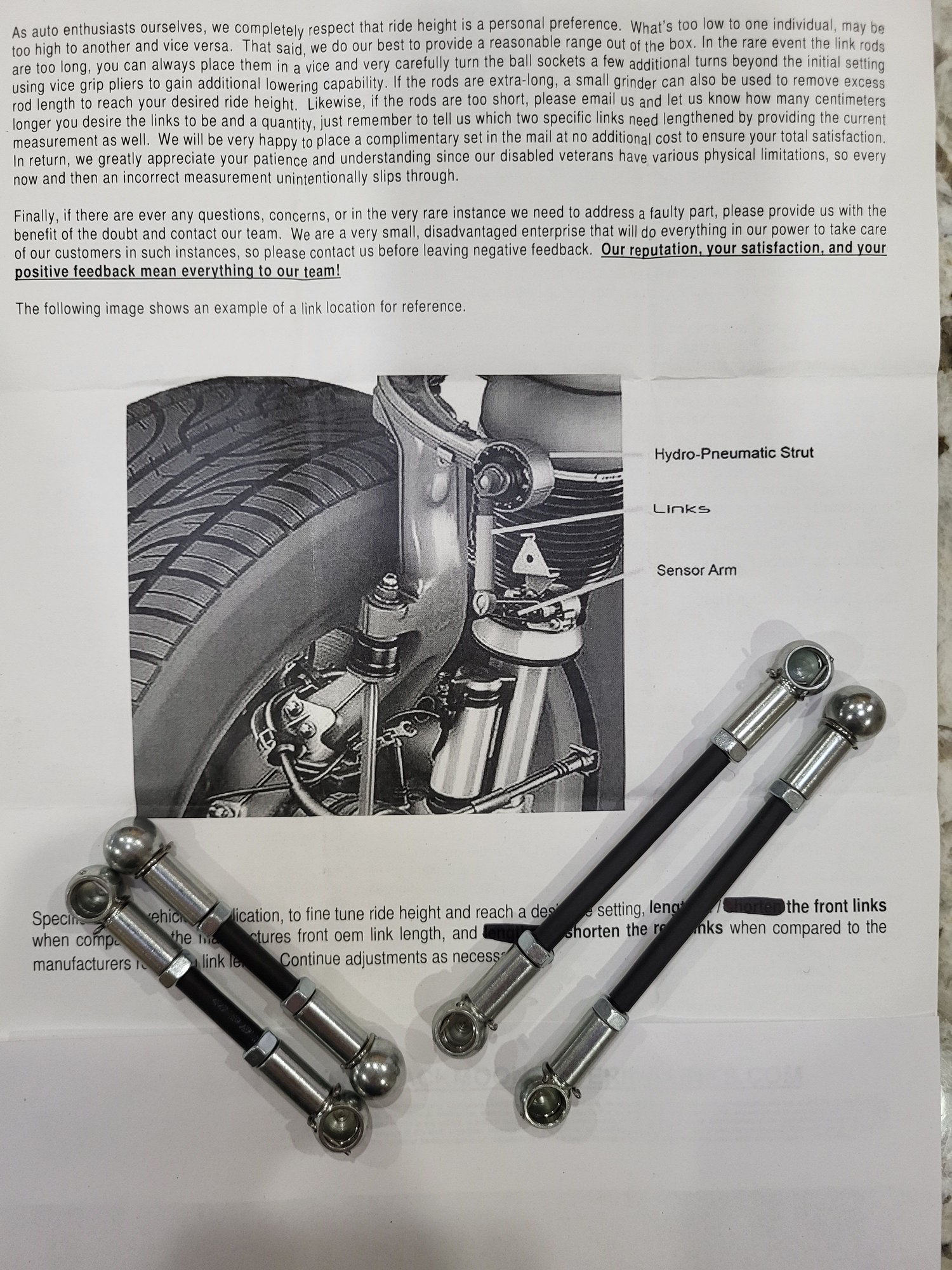 Steering/Suspension - GLE Lowering Links for 2019+ (New) - New - 2019 to 2024 Mercedes-Benz GLE-Class - Las Vegas, NV 89135, United States