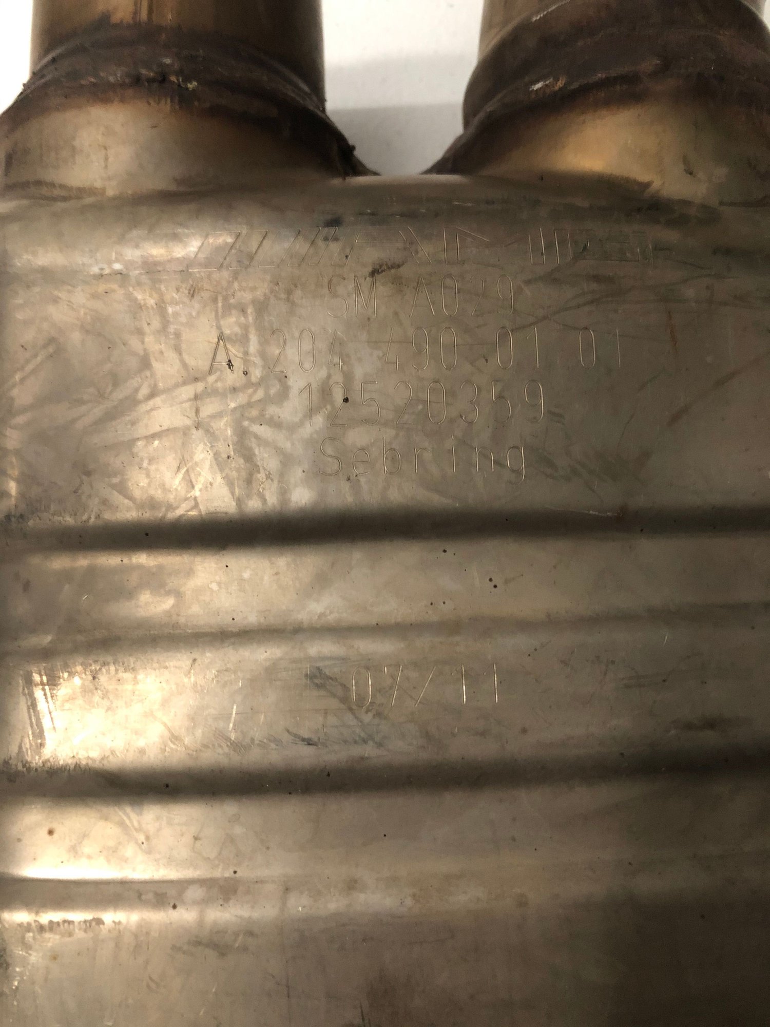 Engine - Exhaust - 2008-2014 C63 Resonator - Used - 2008 to 2014 Mercedes-Benz C63 AMG - Livermore, CA 94551, United States