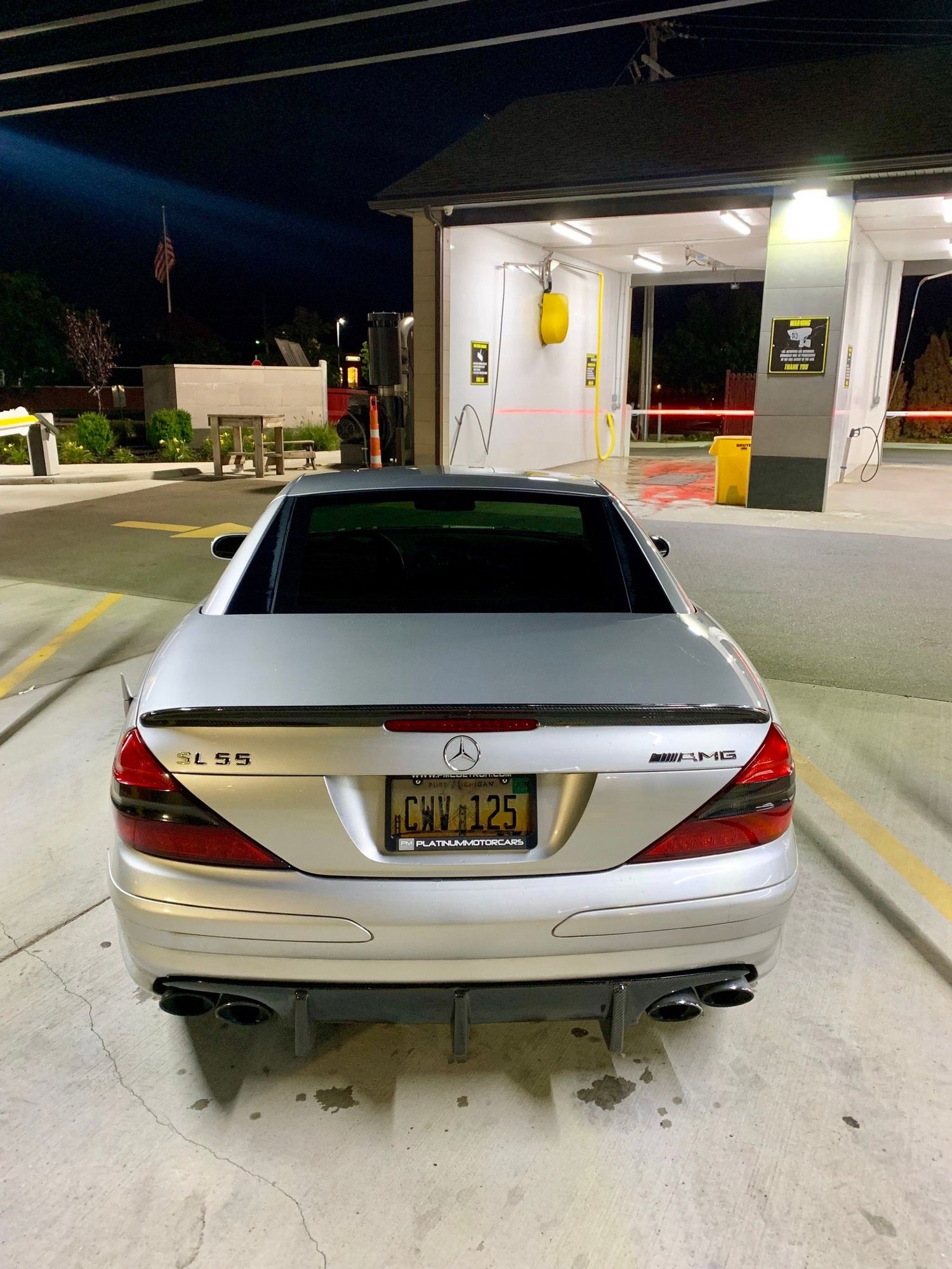 2004 Mercedes-Benz SL55 AMG - 2004 Mercedes-Benz SL55 AMG nicely modded - Used - VIN WDBSK74FX4F066129 - 113,100 Miles - 8 cyl - 2WD - Automatic - Convertible - Silver - New Baltimore, MI 48047, United States