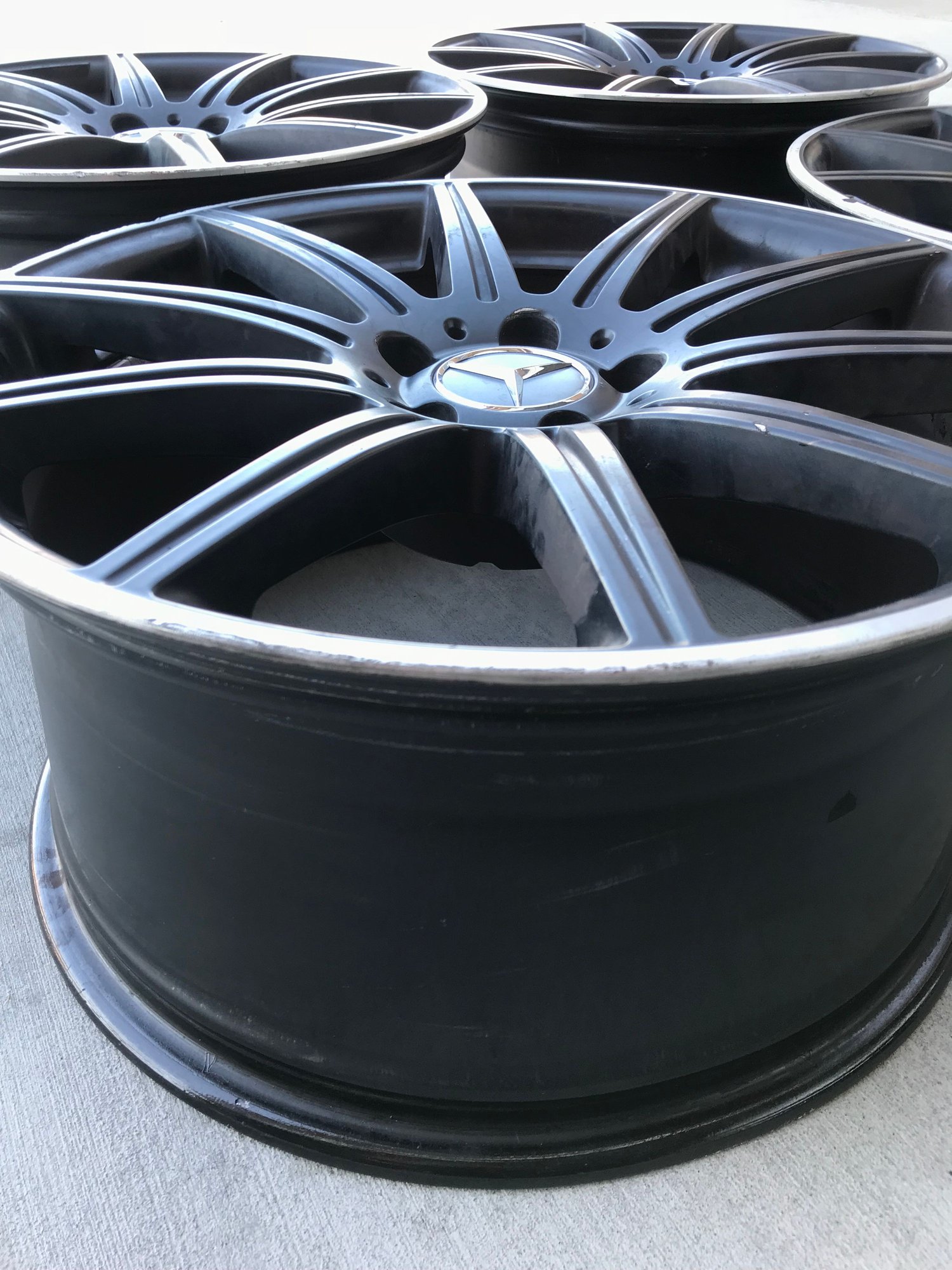 Wheels and Tires/Axles - E63s AMG W212 Satin Black Wheels - Used - 2014 to 2016 Mercedes-Benz E63 AMG S - Palm Springs, CA 92240, United States
