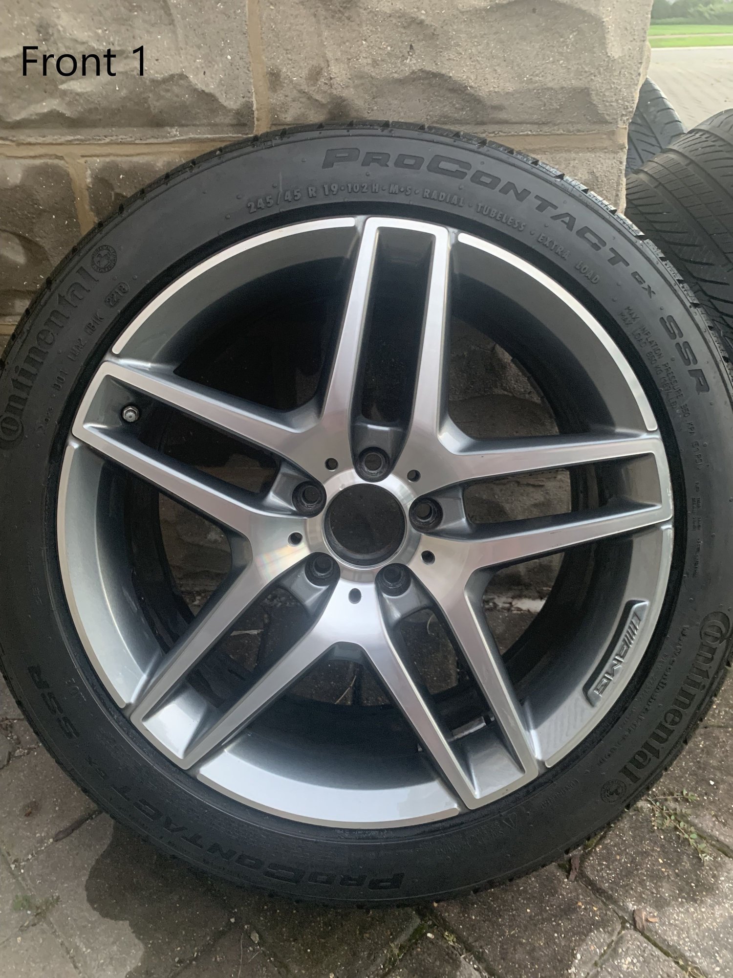 Wheels and Tires/Axles - 4x 19" AMG 5-spoke wheels with Continental ProContact GX SSR - Used - 2012 to 2020 Mercedes-Benz S63 AMG - 2012 to 2020 Mercedes-Benz S550 - Chicago, IL 60546, United States