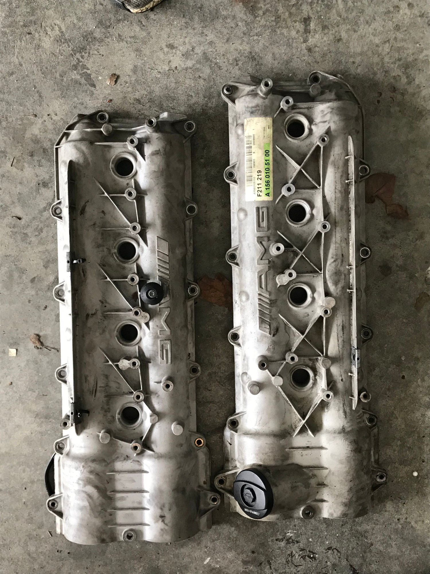 Engine - Intake/Fuel - M156 AMG E63 Cylinder Head Covers a1560161305 - Used - 2007 to 2010 Mercedes-Benz E63 AMG - Cincinnati, OH 45211, United States