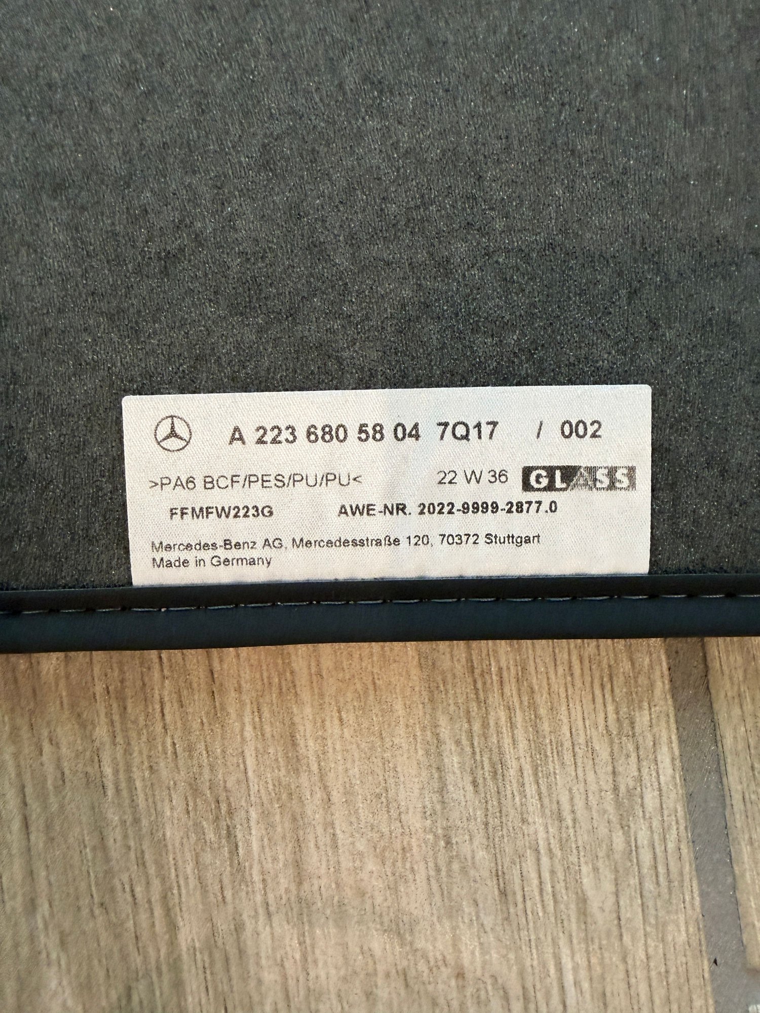 Interior/Upholstery - Brand new, unused S Class floor mats (AMG Line) (W223) 2022 and newer - New - 2022 to 2026 Mercedes-Benz S-Class - Sacramento, CA 95628, United States