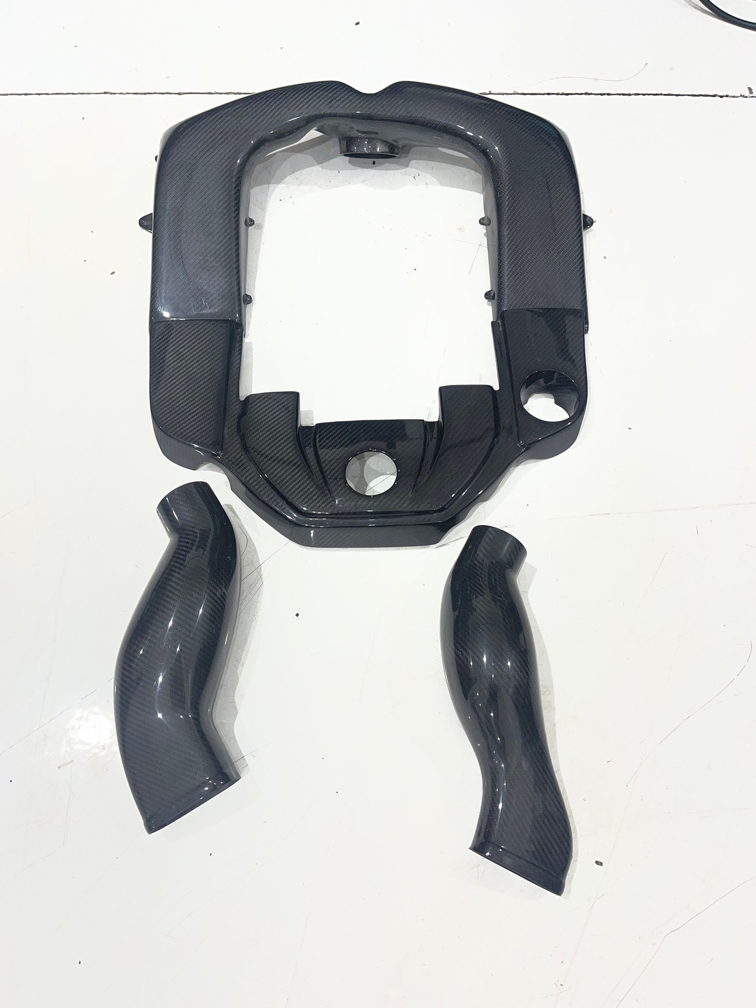 Engine - Intake/Fuel - W211 carbon airbox, engine cover and snorkels stock size throttle body - New - 2003 to 2006 Mercedes-Benz E55 AMG - Round Rock, TX 78665, United States