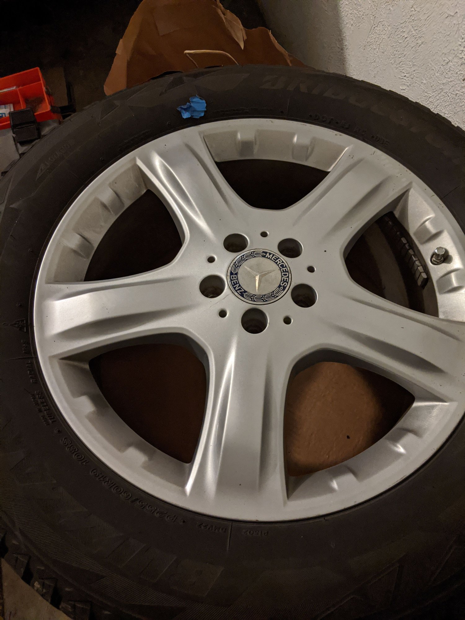 Wheels and Tires/Axles - Winter Set ML/GLE and GL/GLS, OEM MB 19x8xET60 w 255/60 Blizzak DM-V2, TPMS - Used - Bloomfield Hills, MI 48301, United States