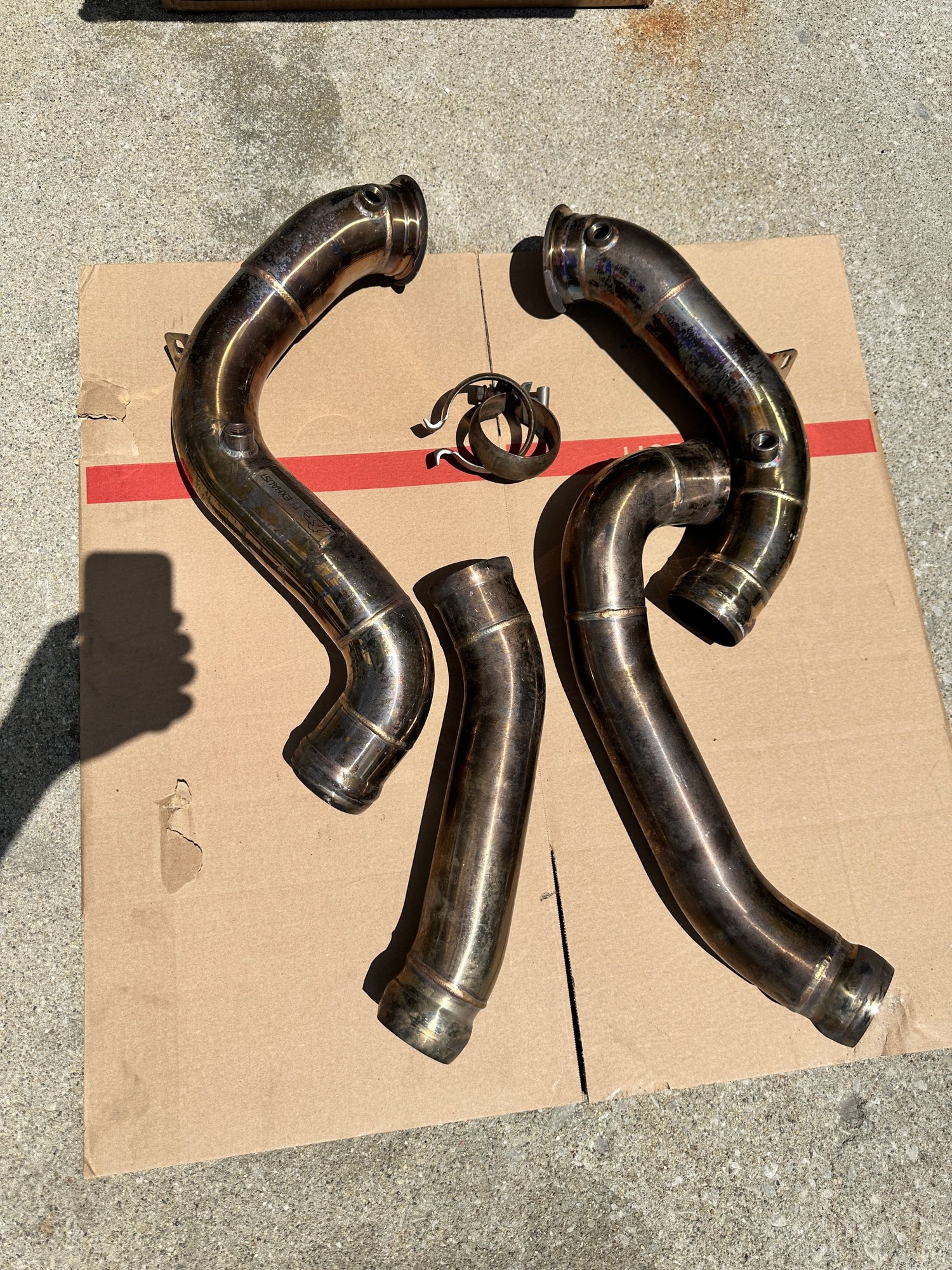 Engine - Exhaust - C63 Fi Exhaust Catless Downpipes - Used - 2015 to 2021 Mercedes-Benz C63 AMG - 2015 to 2021 Mercedes-Benz C63 AMG S - Columbus, OH 43213, United States