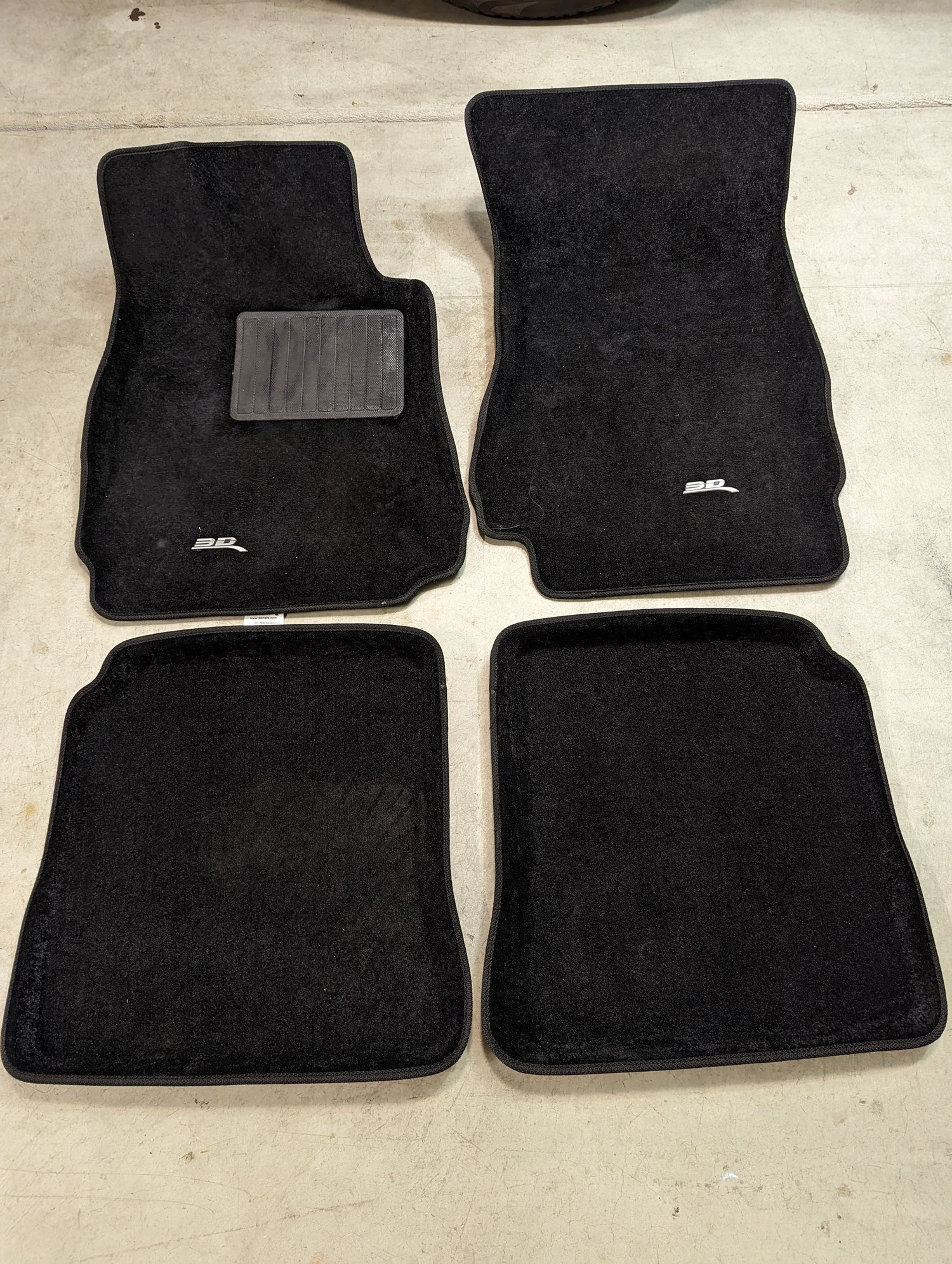 3D MAXpider custom fit all weather CARPET molded floor mats for W221 S