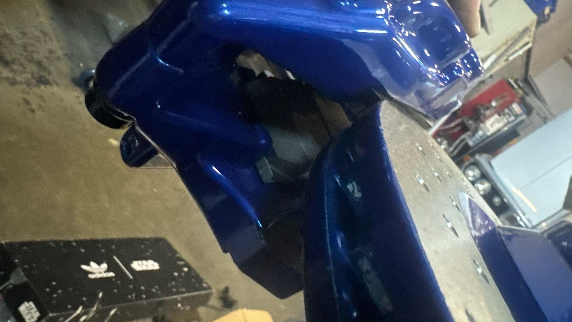 E55 AMG rear caliper and SL55 AMG rotor will not  aligned/center when trying to install on the car