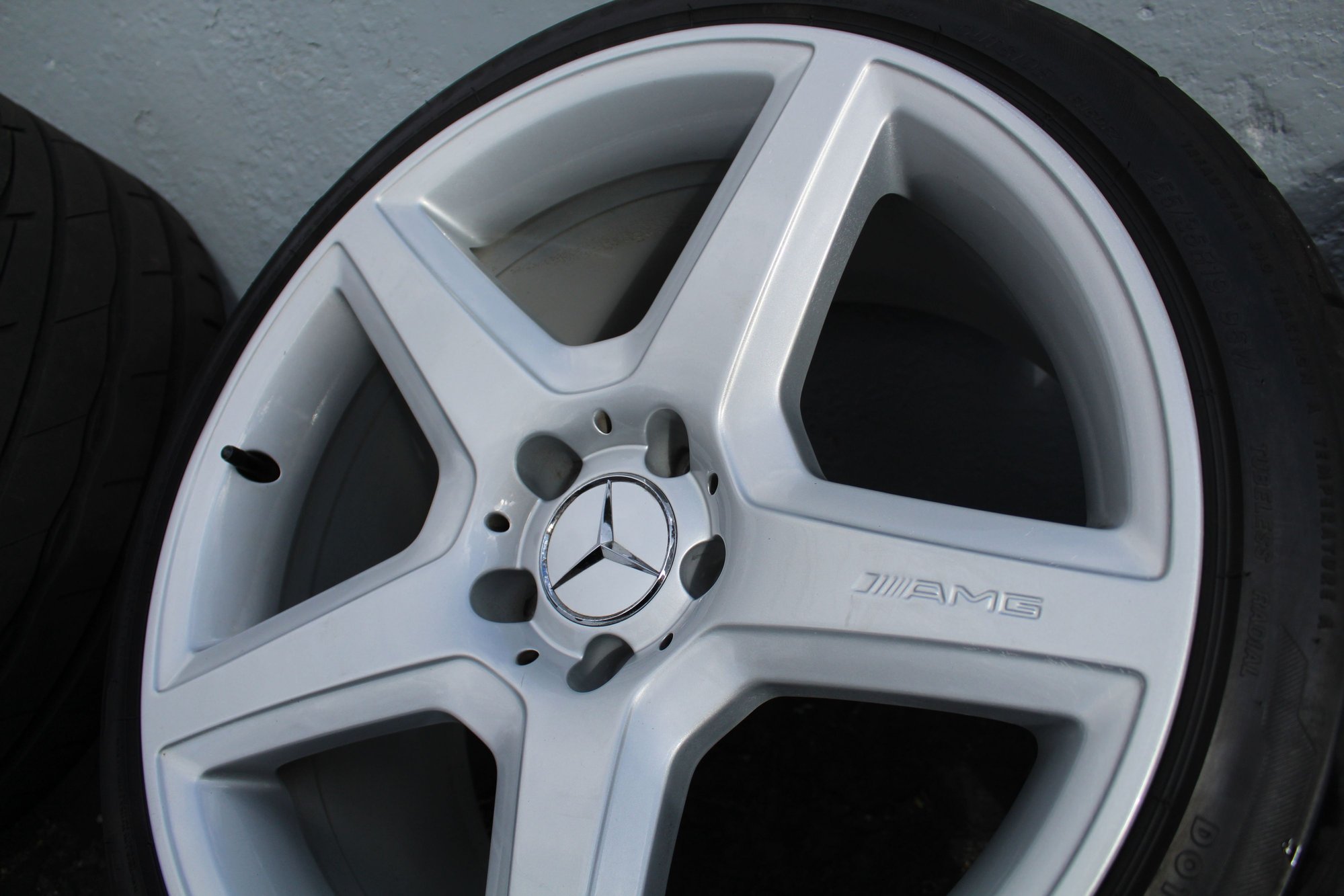 Wheels and Tires/Axles - 19 Inch Genuine OEM 5-Spoke AMG Wheel & Tire Set - Used - 0  All Models - West Hartford, CT 06110, United States