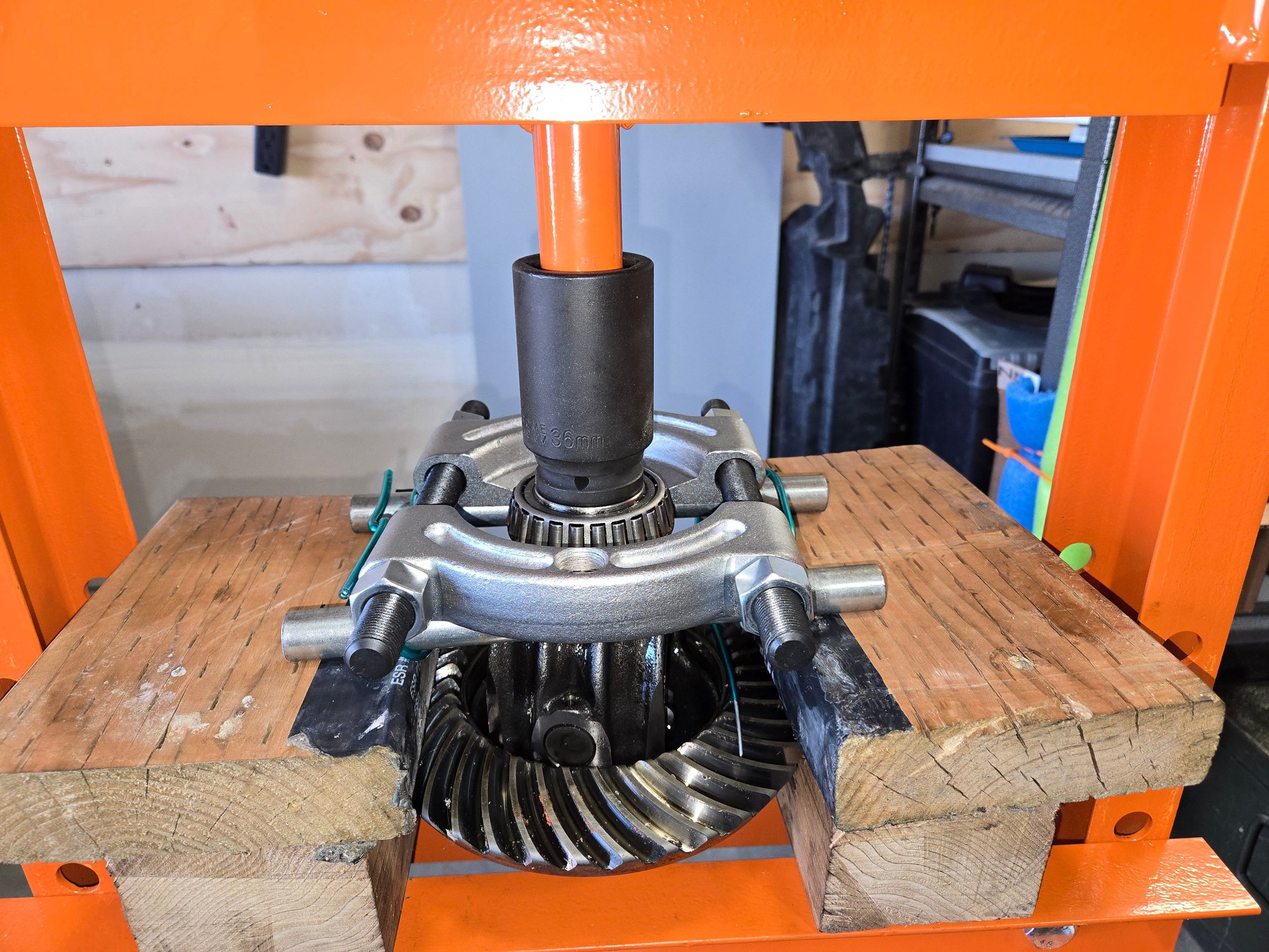 ... and remove the bearing on the other side too