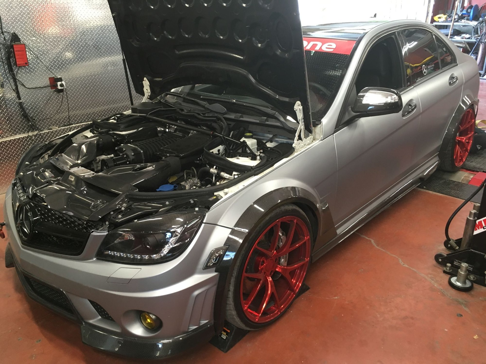 2009 Mercedes-Benz C63 AMG - 2009 C63 ///AMG Widebody Stage 3 - Used - VIN WDDGF77X59F221635 - 86,000 Miles - 8 cyl - 2WD - Automatic - Sedan - Blue - Vernon, BC V1B3M9, Canada