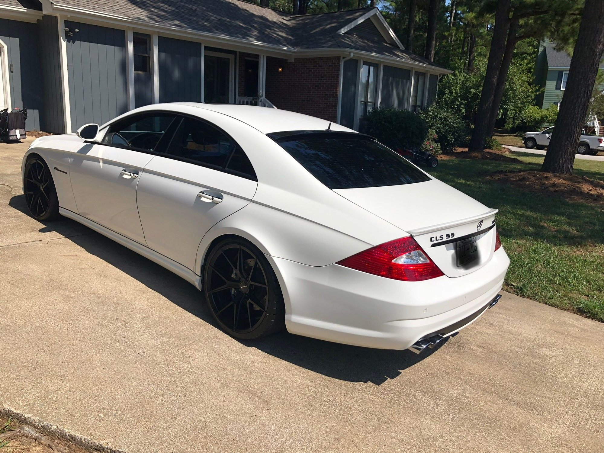 2006 Mercedes-Benz CLS55 AMG - 2006 CLS55 White with low miles on coilovers *second cleanest on the market* - Used - VIN WDDDJ76X16A047297 - 67,000 Miles - 8 cyl - 2WD - Automatic - Sedan - White - Raleigh, NC 27616, United States