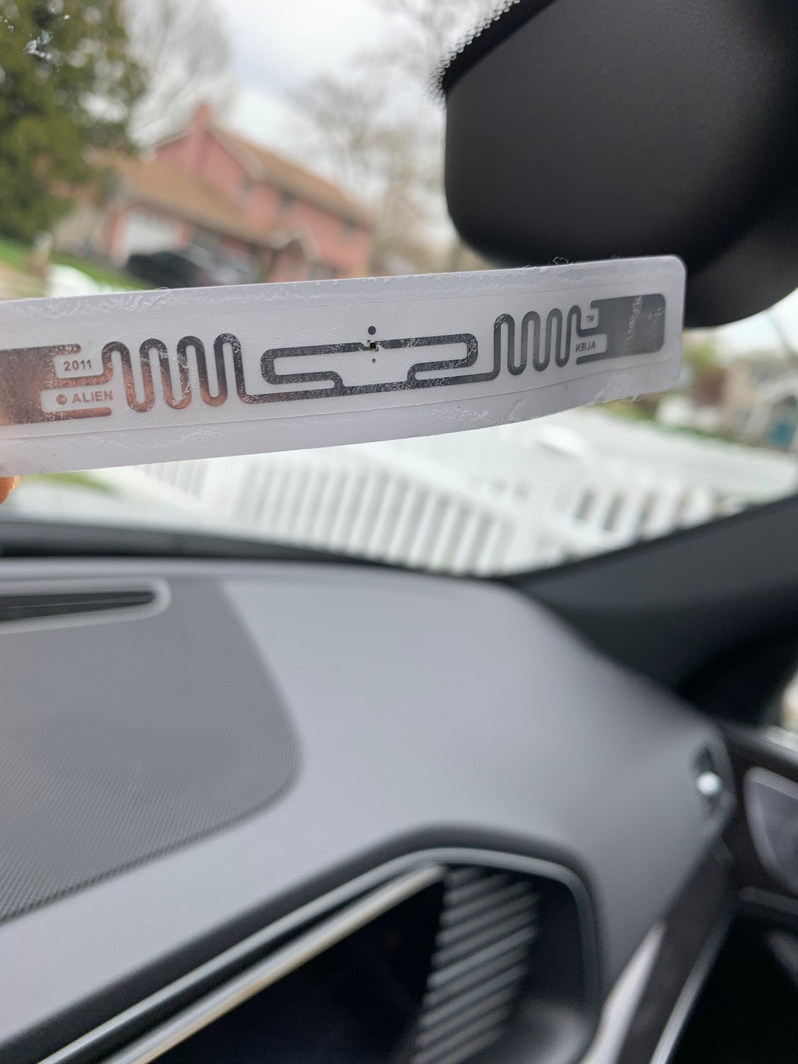 Tape behind rear view mirror. Forums