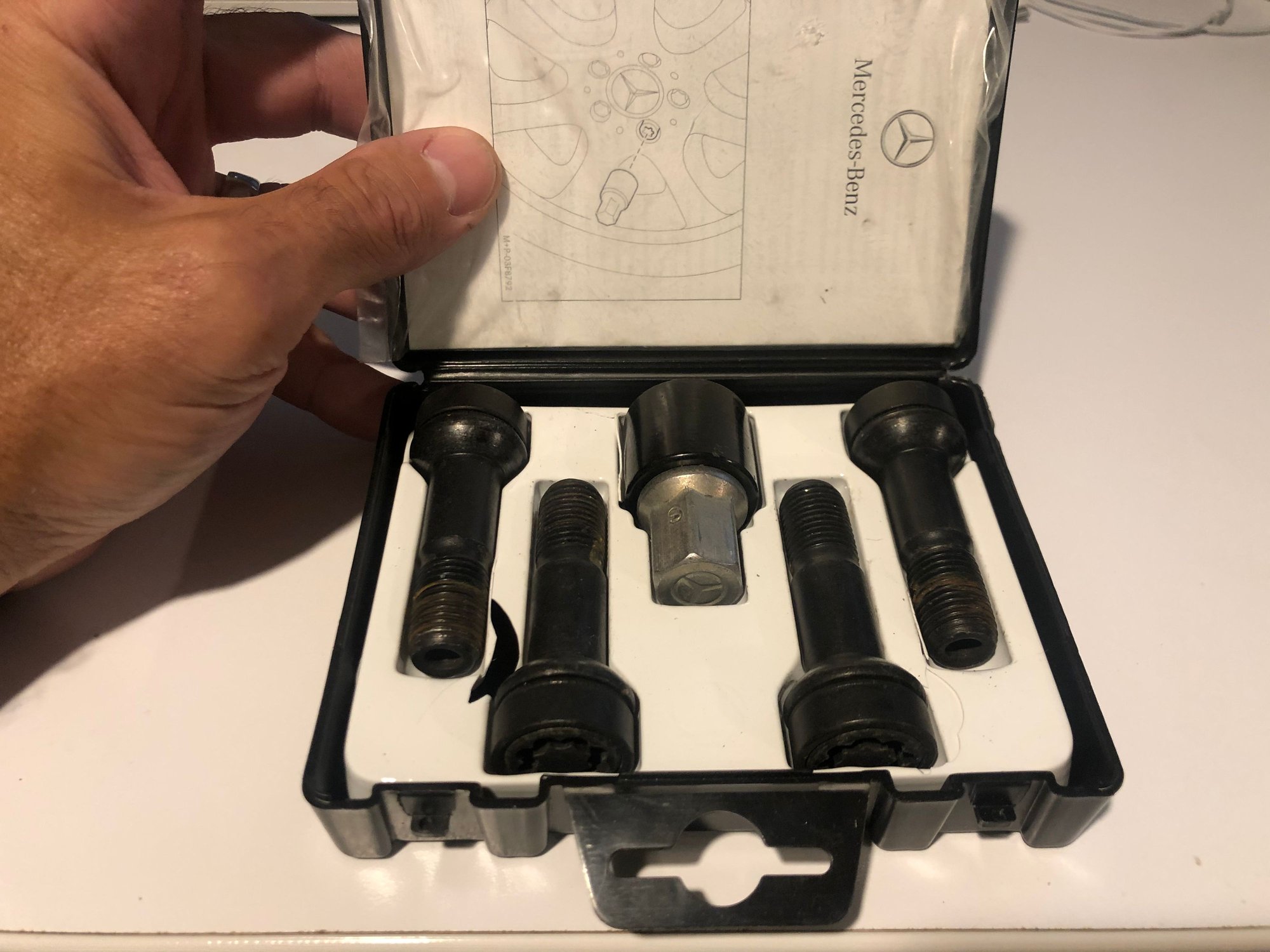 Wheels and Tires/Axles - Mercedes-Benz OEM Wheel Locks (A0019901707) - New - Great Falls, VA 22066, United States