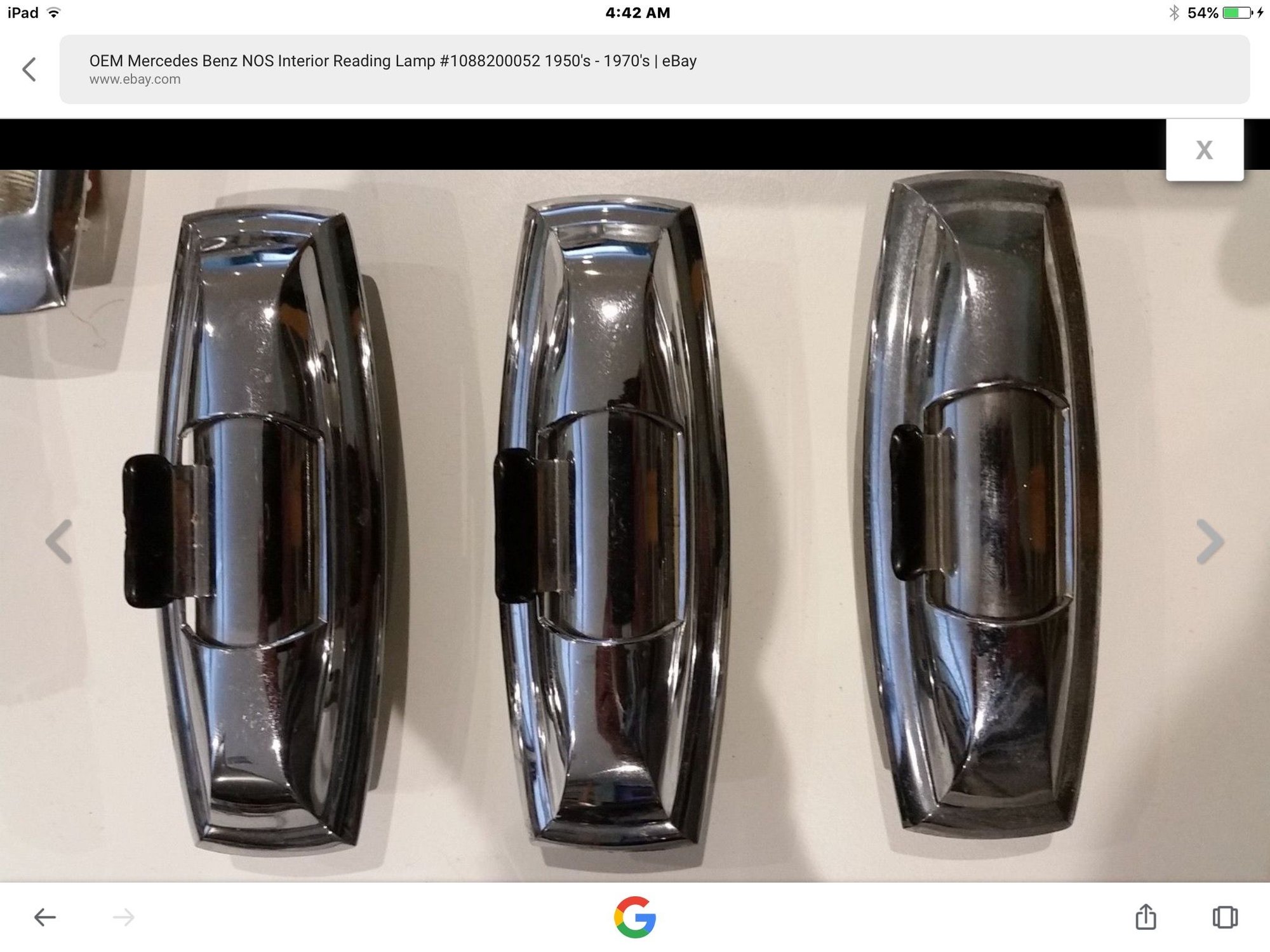Lights - Interior Lighting - Various Models & Years - New - All Years Mercedes-Benz 190SL - All Years Mercedes-Benz 230SL - All Years Mercedes-Benz 250SL - All Years Mercedes-Benz 280SL - All Years Mercedes-Benz 300SL - All Years Mercedes-Benz 450SL - San Diego, CA 92116, United States