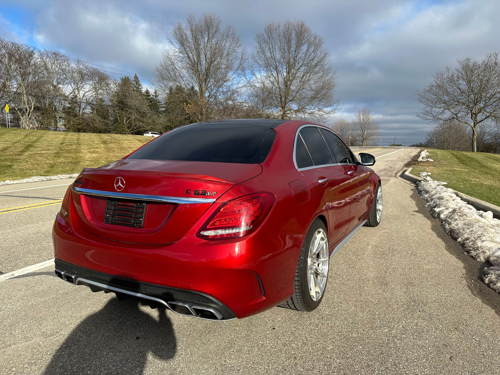 2017 Mercedes-Benz C63 AMG S - 2017 Mercedes Benz c63S AMG stage 2 PTG tuned rare color combo - Used - VIN 55SWF8HB0HU187460 - 33,000 Miles - 8 cyl - Red - Rochester Hills Michigan, MI 48307, United States