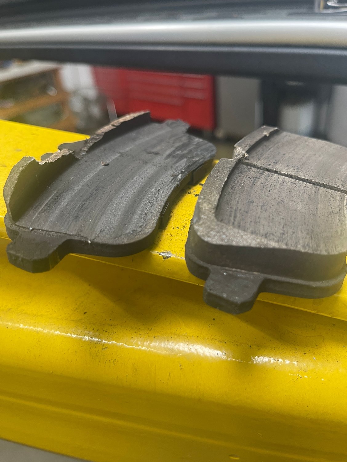 Outer pads destroyed