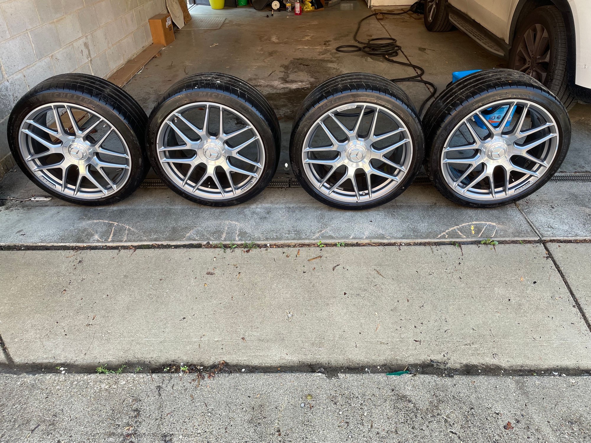 Wheels and Tires/Axles - AMG 20" Forged Cross-Spoke Wheels with Michelin Pilot Sport 4S - Used - All Years Mercedes-Benz E63 AMG S - Chicago, IL 60622, United States