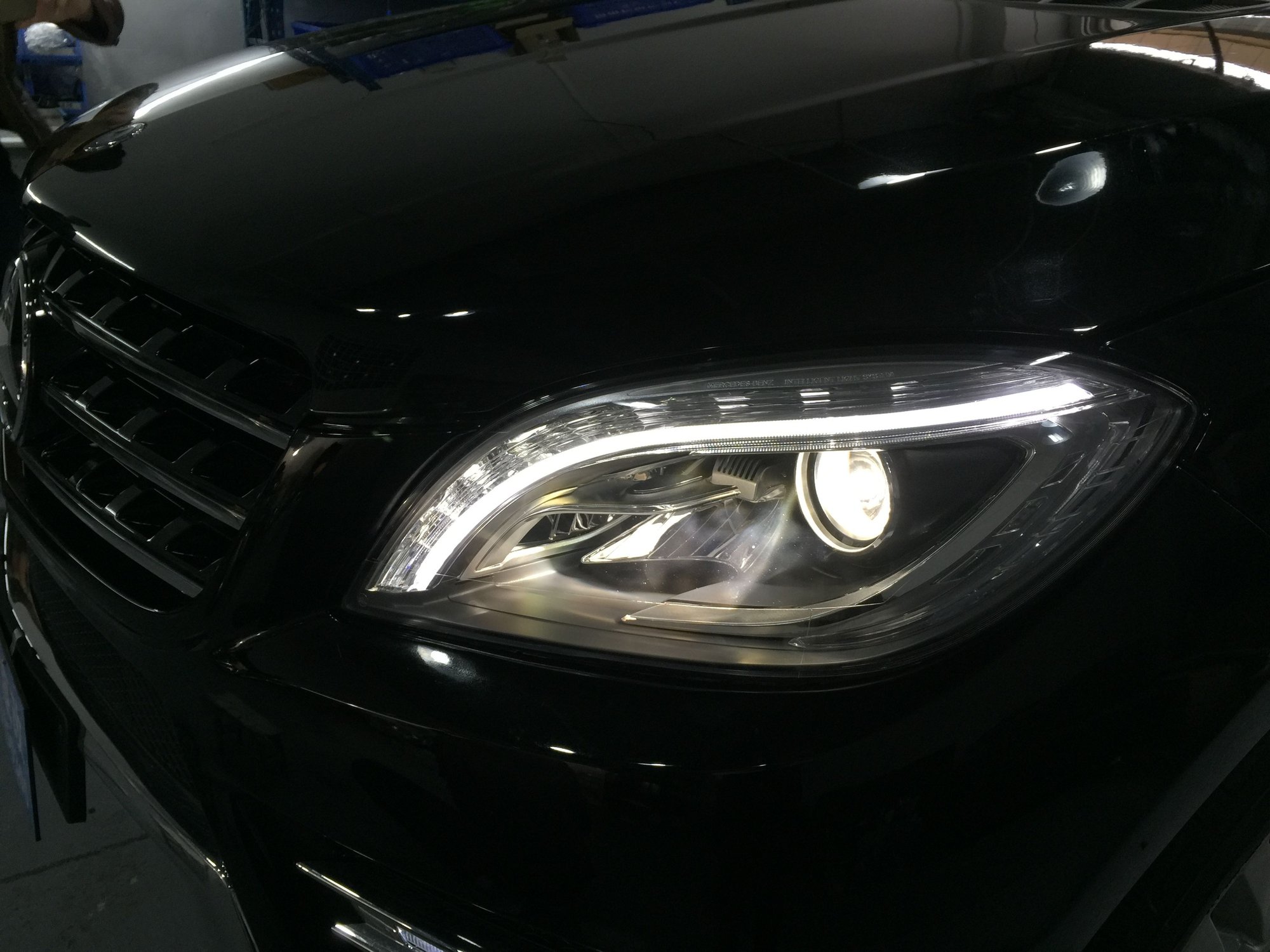 MercedesBenz ML350 W166 halogen headlamp retrofit upgrade xenon