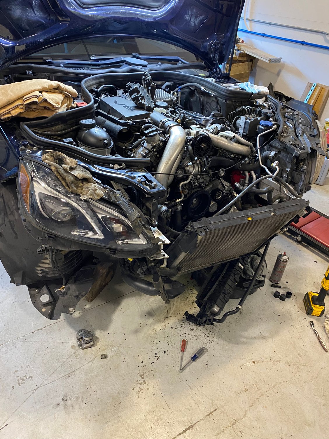 Turbo coolant line replacement