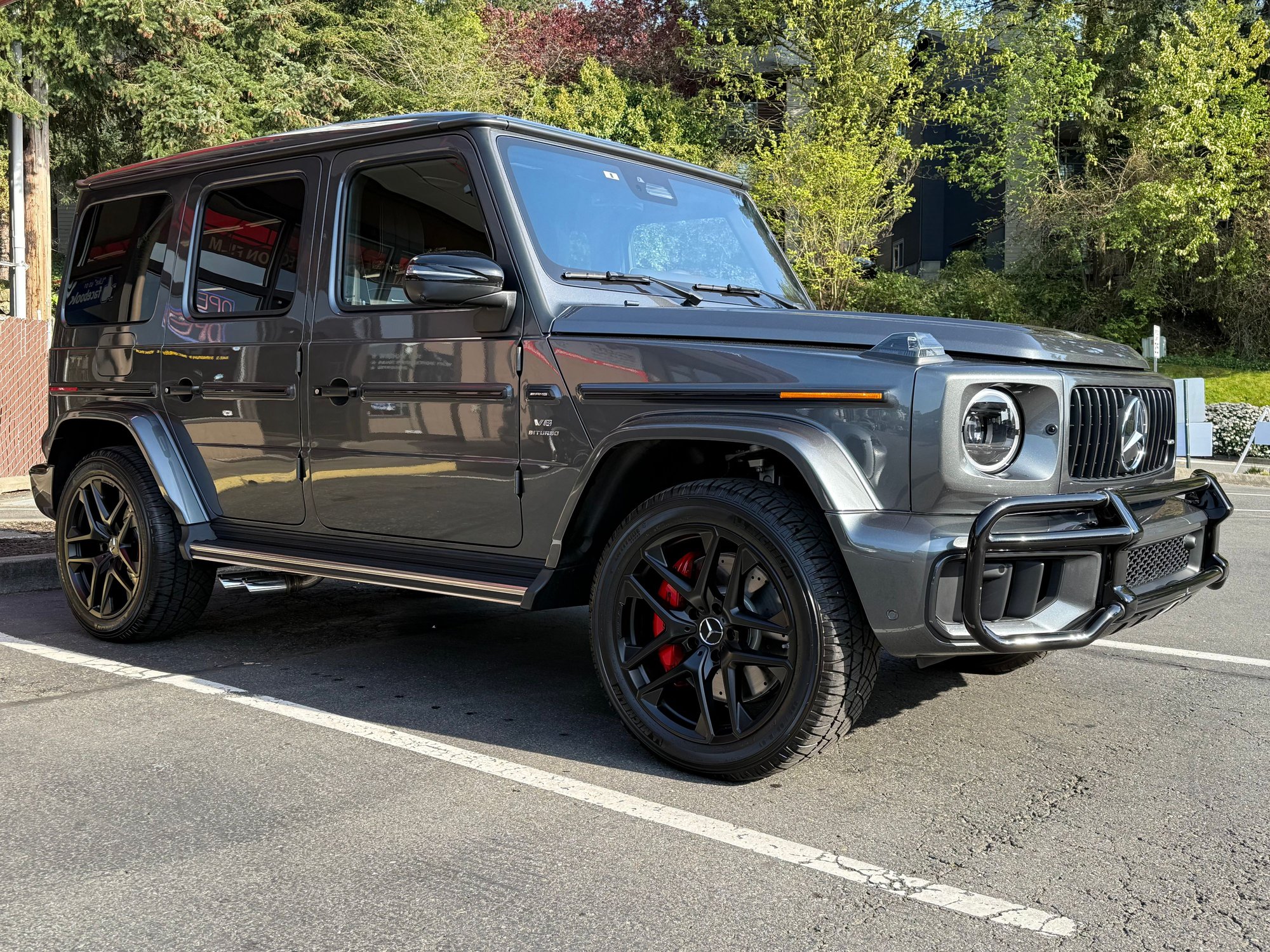 2025 G63 in Graphite Metallic, post ceramic coating application