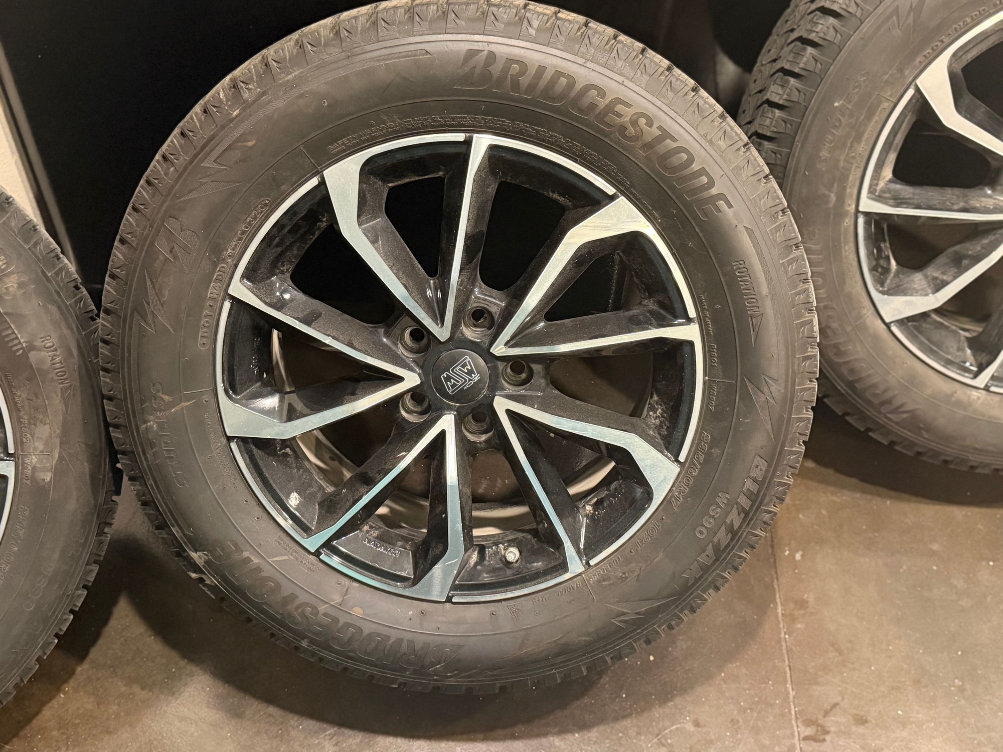 Wheels and Tires/Axles - 17 inch Snow tires Bridgestone Blizzak WS90 with MSW Wheels GLB X 4. - Used - 2020 to 2027 Mercedes-Benz GLB-Class - 0  All Models - Minneapolis, MN 55450, United States