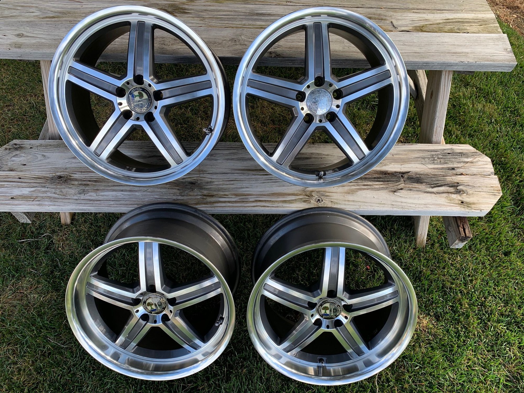 Wheels and Tires/Axles - F/S Mannheim 18" Staggered Rims- Xlnt Cond R230 - Used - North San Diego County, CA 92028, United States