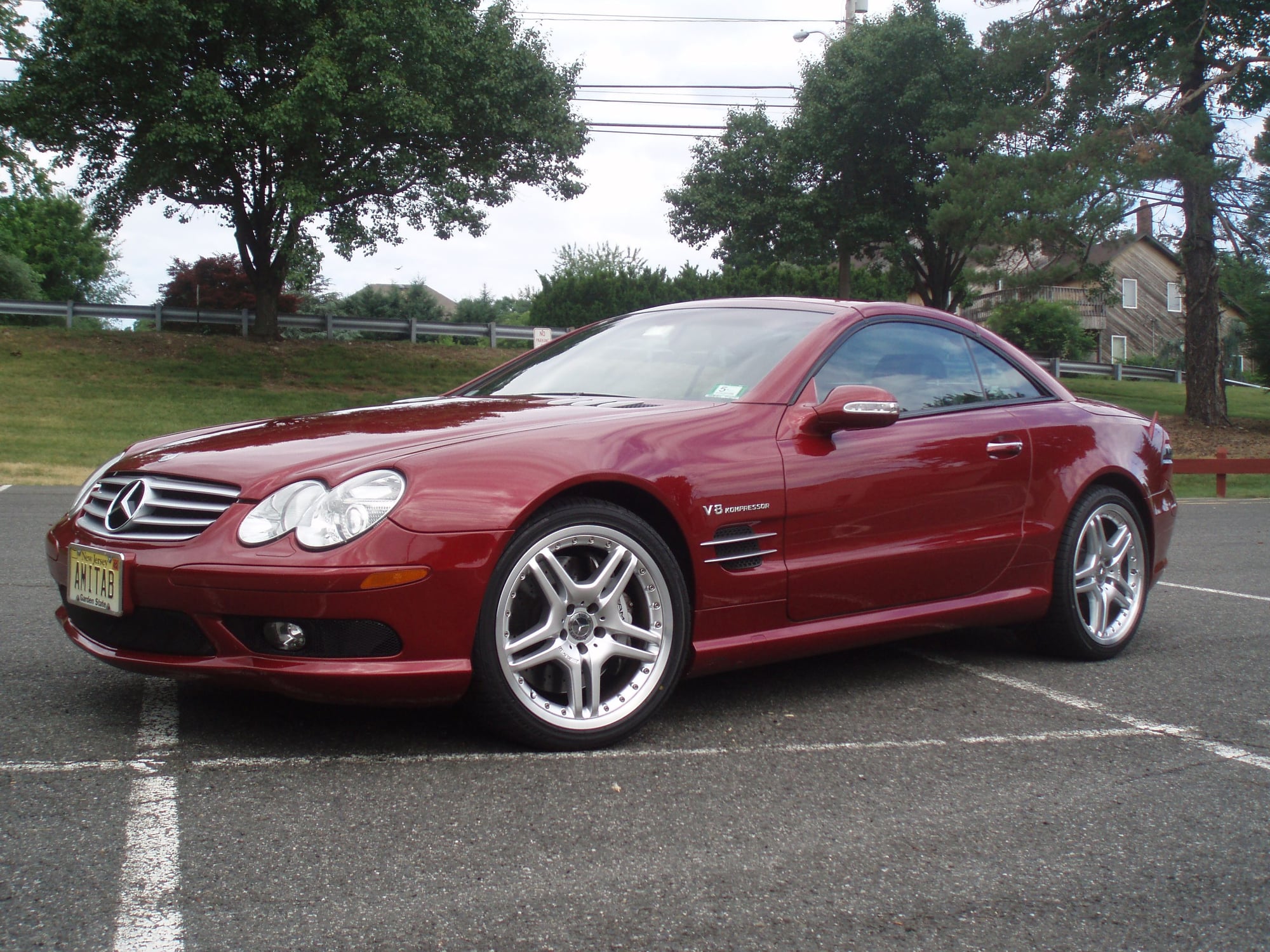 2003 Mercedes-Benz SL55 AMG - FS:  2003 SL55 Firemist Red/Black Single owner, clean car fax - Used - VIN WDBSK74F23F032815 - 37,300 Miles - 8 cyl - 2WD - Automatic - Convertible - Red - Montvale, NJ 07645, United States