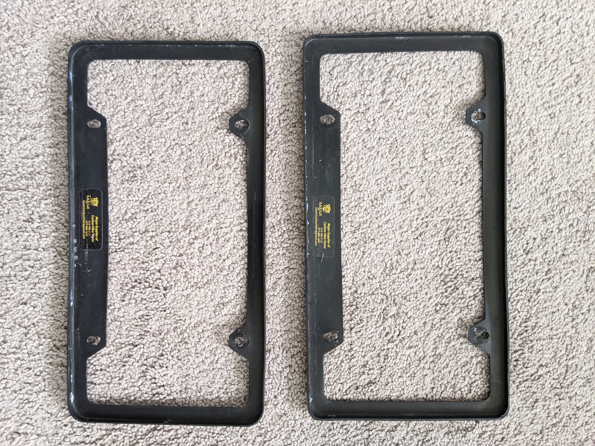 Accessories - RennTech Carbon Fiber License Plate Frames - Used - All Years Any Make All Models - Clifton, VA 20124, United States