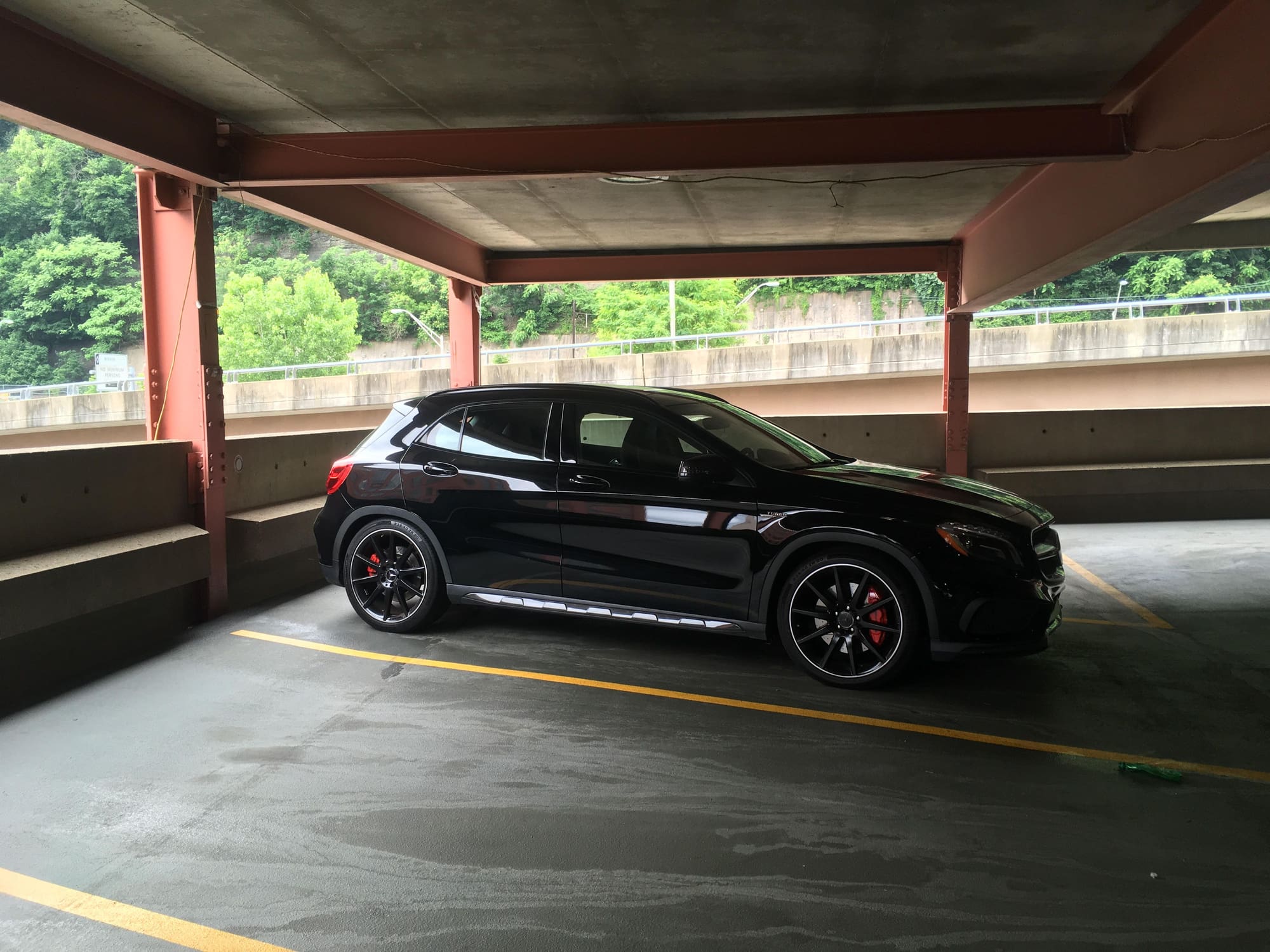 Wheels and Tires/Axles - 20" 10-spoke Black Matte Finish OEM AMG Wheels + Summer Tires - Used - 2015 to 2020 Mercedes-Benz GLA45 AMG - Pittsburgh, PA 15207, United States