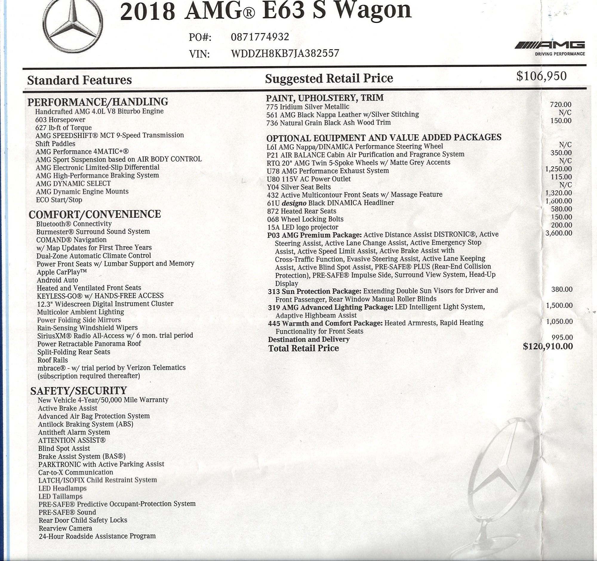 2018 Mercedes-Benz E63 AMG S - 2018 E63S AMG wagon only 9800 miles 103K obo - Used - VIN WDDZH8KB7JA382557 - 9,800 Miles - 8 cyl - AWD - Automatic - Wagon - Silver - Salem, VA 24153, United States