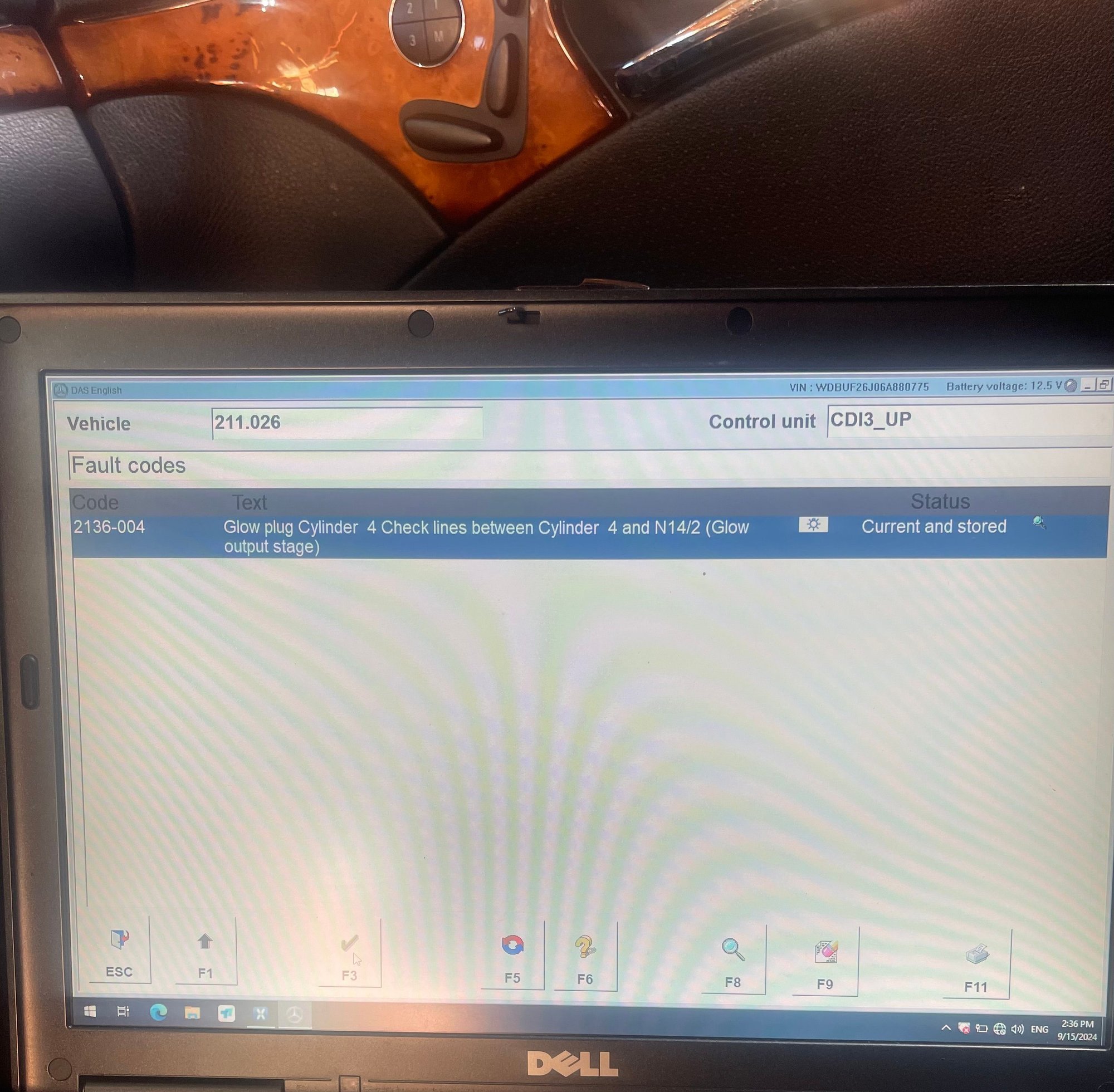 The tGlow Plug Fault Code is the only code that showed up in the scan.  